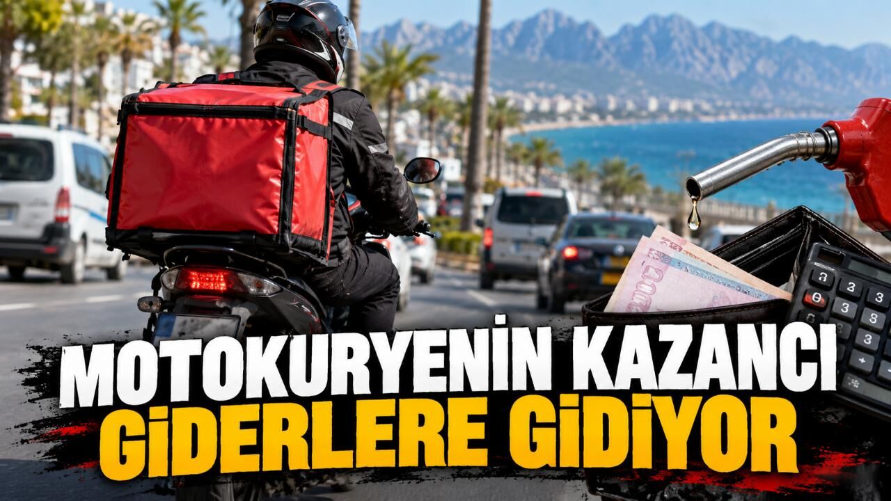 Antalya’da motokuryeler artan gider ve trafik riskiyle karşı karşıya