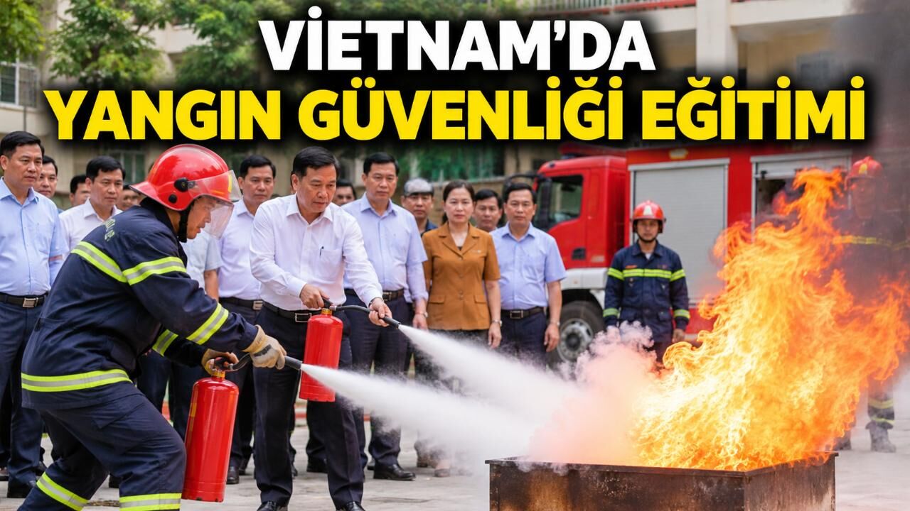 Vietnam'da yerel yöneticilere yangın ve kurtarma eğitimi