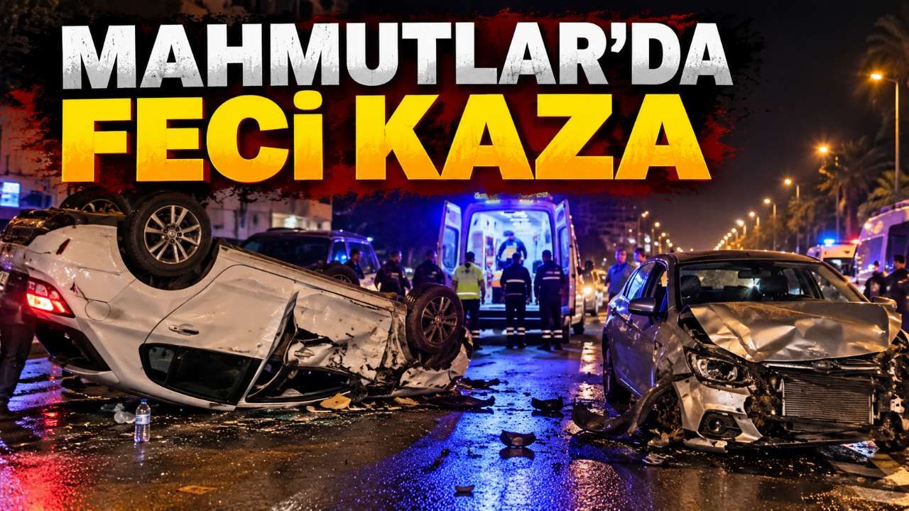 Alanya'da iki otomobil çarpıştı: Biri ağır 2 yaralı