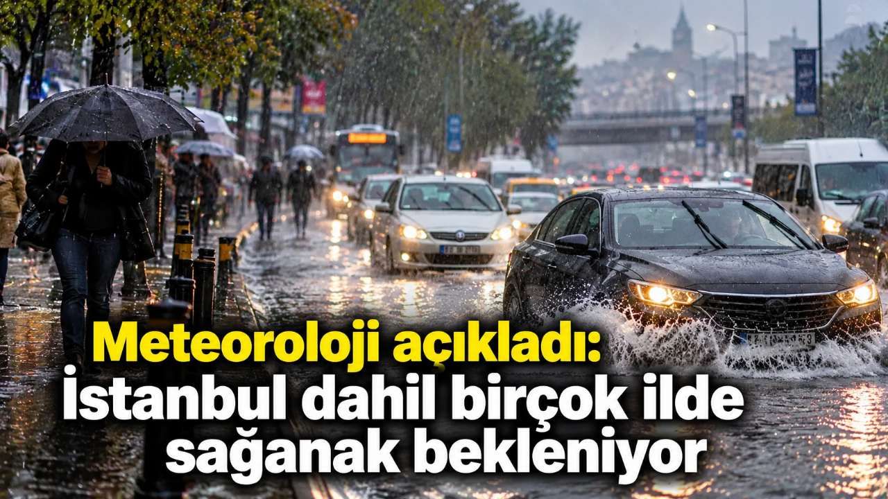 Meteoroloji açıkladı: İstanbul dahil birçok ilde sağanak bekleniyor