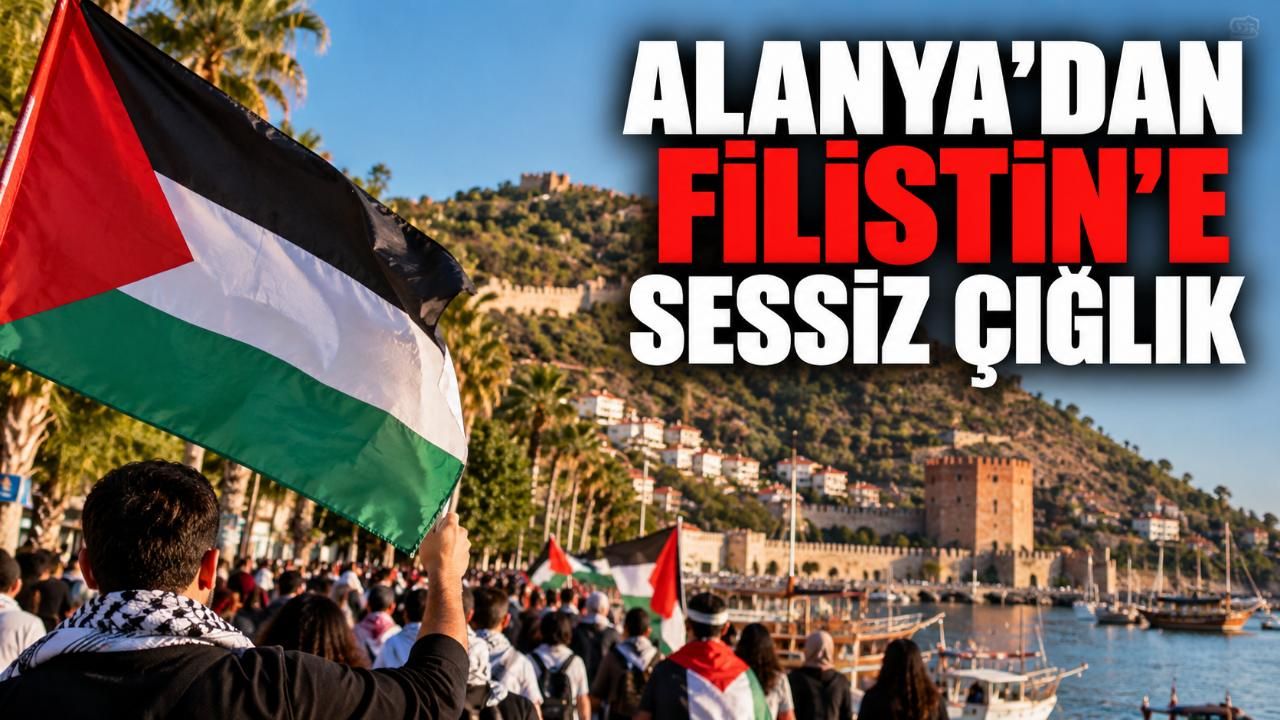 Alanya'da Filistin için sessiz yürüyüş 27 Ekim'de düzenlenecek