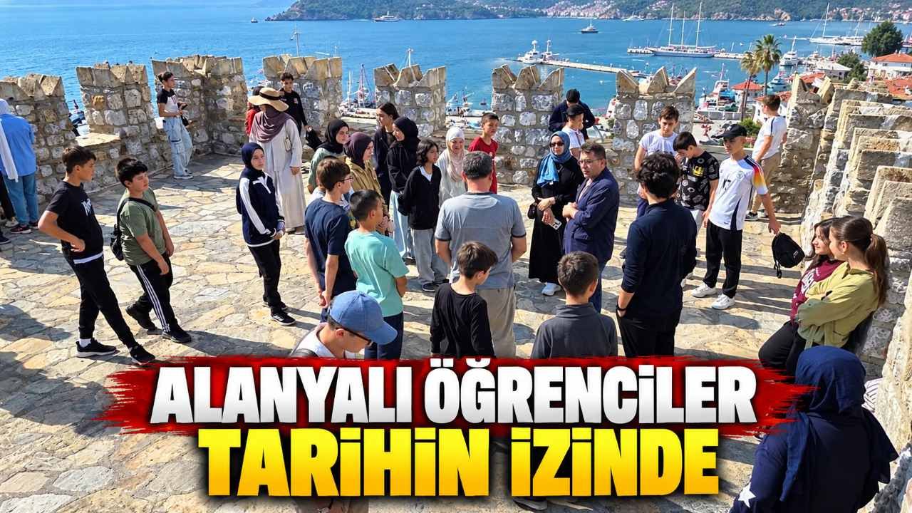 Alanyalı öğrenciler Marmaris Kalesi'nde tarihle buluştu