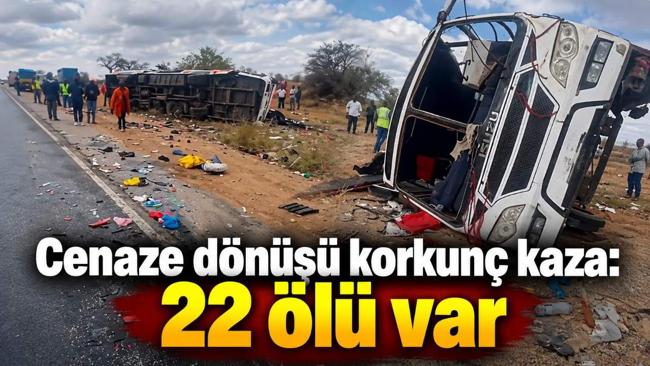 Cenaze dönüşü korkunç kaza: 22 ölü var