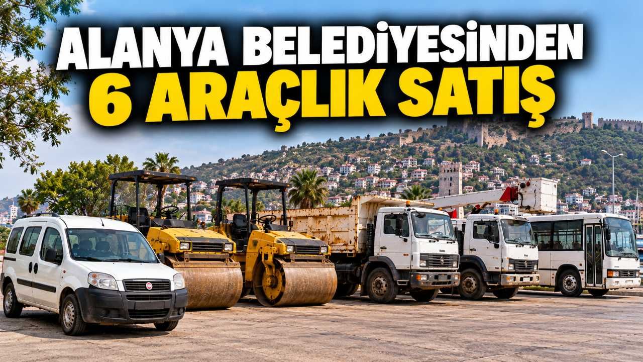 Alanya Belediyesi 6 aracı satışa çıkarıyor: İşte fiyatlar