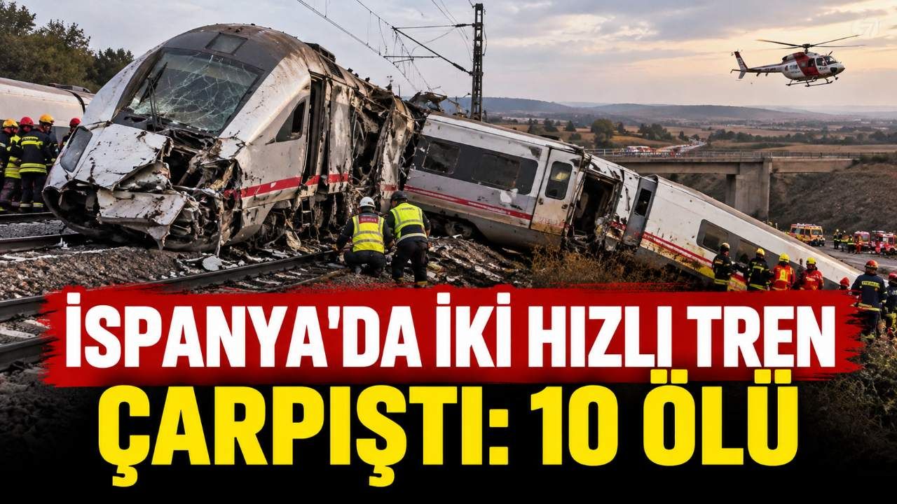 İspanya'da iki hızlı tren çarpıştı: 10 ölü