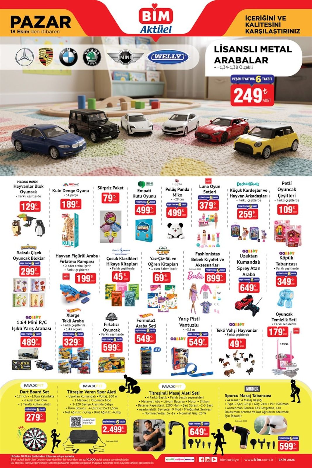 BİM 18 Ekim kataloğunun 4. sayfası